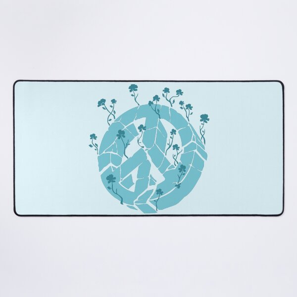 Item preview, Overgrown Ruined Peace Symbol Blue designed and sold by everything4eva.
