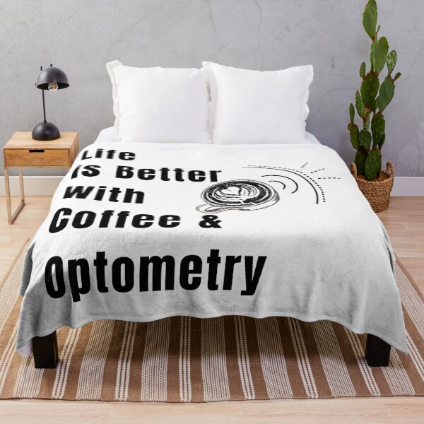 Aperçu de l'œuvre La vie est meilleure avec le café et l'optométrie T-shirt drôle cadeau homme cadeau femme créée et vendue par InnovantDesigns.