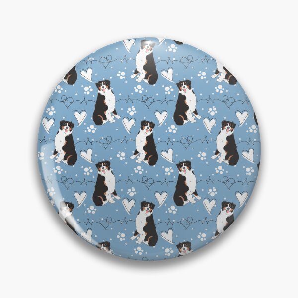 Item preview, LOVE Black Tricolor Australian Shepherd designed and sold by Lulupainting.
