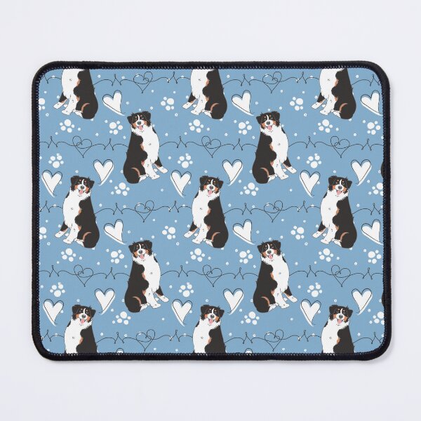 Item preview, LOVE Black Tricolor Australian Shepherd designed and sold by Lulupainting.