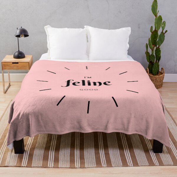 Item preview, I am feline good - Cat Puns designed and sold by ZeeshanDesignz.