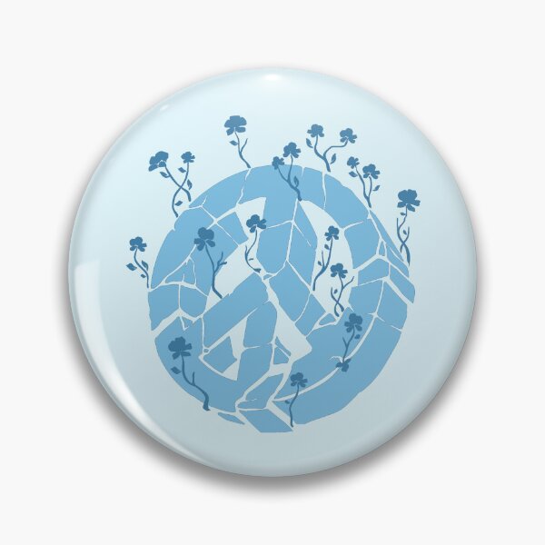 Item preview, Overgrown Ruined Peace Symbol Blue designed and sold by everything4eva.