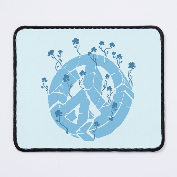 Item preview, Overgrown Ruined Peace Symbol Blue designed and sold by everything4eva.