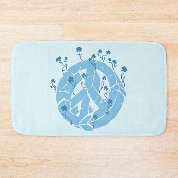 Item preview, Overgrown Ruined Peace Symbol Blue designed and sold by everything4eva.