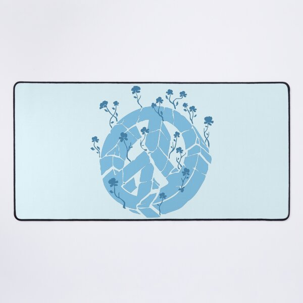 Item preview, Overgrown Ruined Peace Symbol Blue designed and sold by everything4eva.