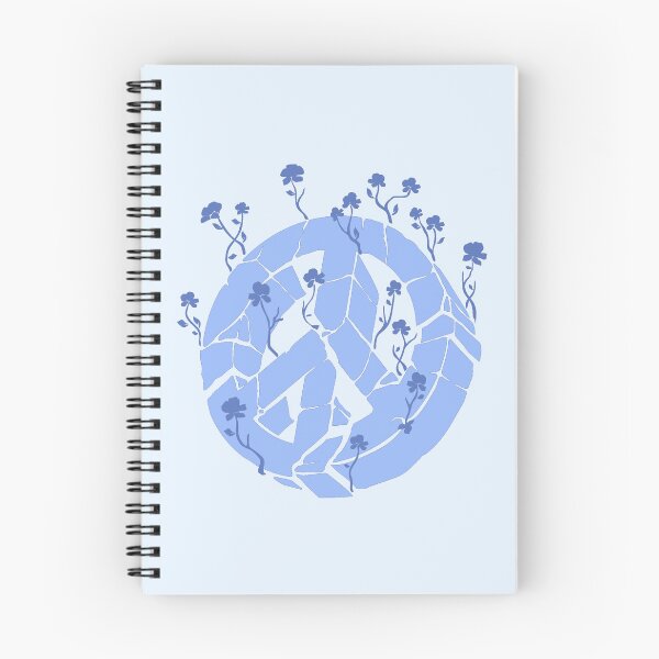 Item preview, Overgrown Ruined Peace Symbol Blue designed and sold by everything4eva.