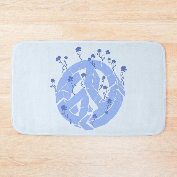 Item preview, Overgrown Ruined Peace Symbol Blue designed and sold by everything4eva.