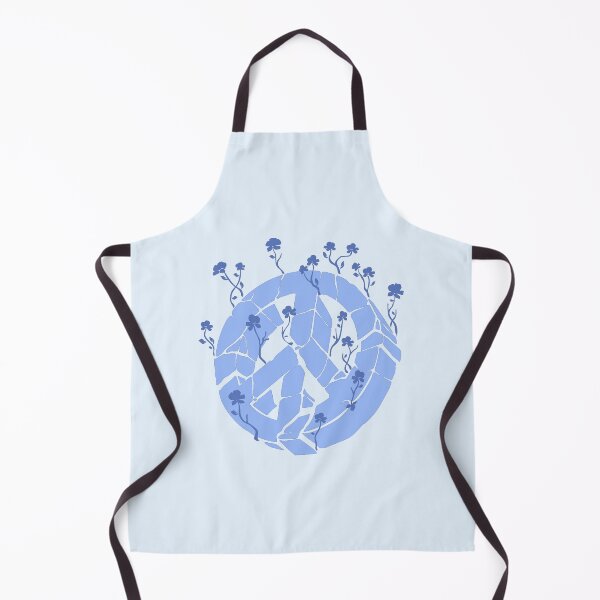 Item preview, Overgrown Ruined Peace Symbol Blue designed and sold by everything4eva.