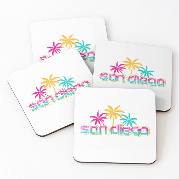 Item preview, San Diego California Baseball Tee Shirt City Palm Trees Pink Gold Mint Men Women Unisex TShirt Top Stickers Pillows Cap Designs designed and sold by aqualiontees.