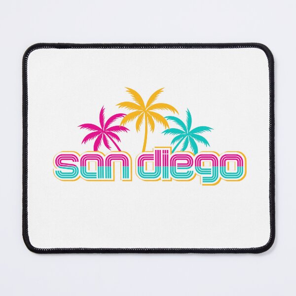 Item preview, San Diego California Baseball Tee Shirt City Palm Trees Pink Gold Mint Men Women Unisex TShirt Top Stickers Pillows Cap Designs designed and sold by aqualiontees.