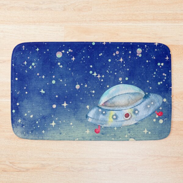 Item preview, Watercolor Spaceship designed and sold by CreativeMagi.