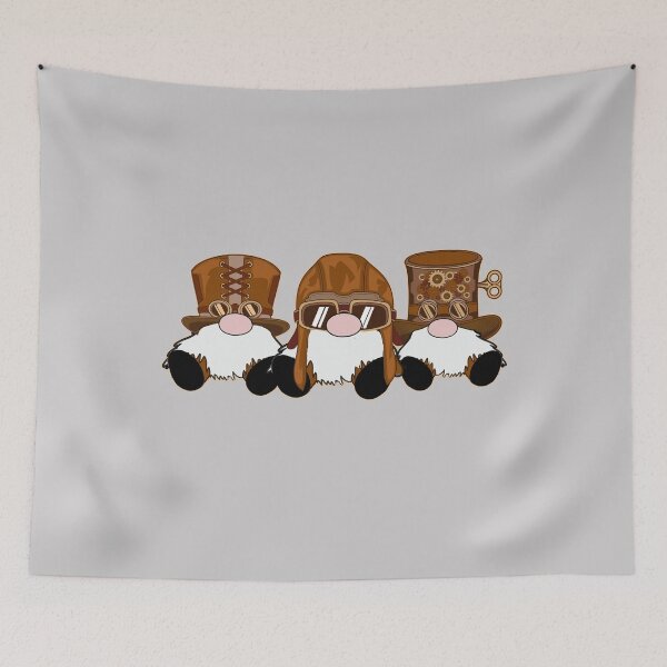 Item preview, 3 Steampunk Nordic Gnomes Gears designed and sold by funnytshirtemp.