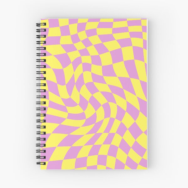 Item preview, groovy checkered print (yellow&pink) designed and sold by forkmuddies.