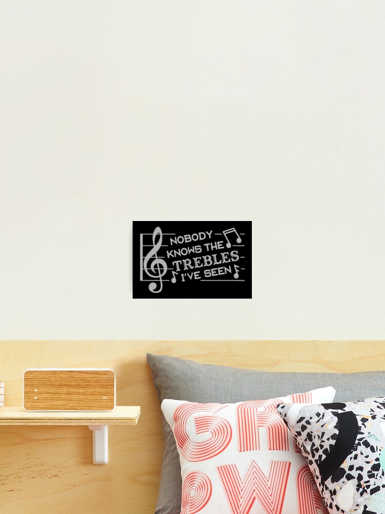 Lustige Musiker Treble Joke Pun Musiklehrer Fotodruck Von Emkayhess Redbubble