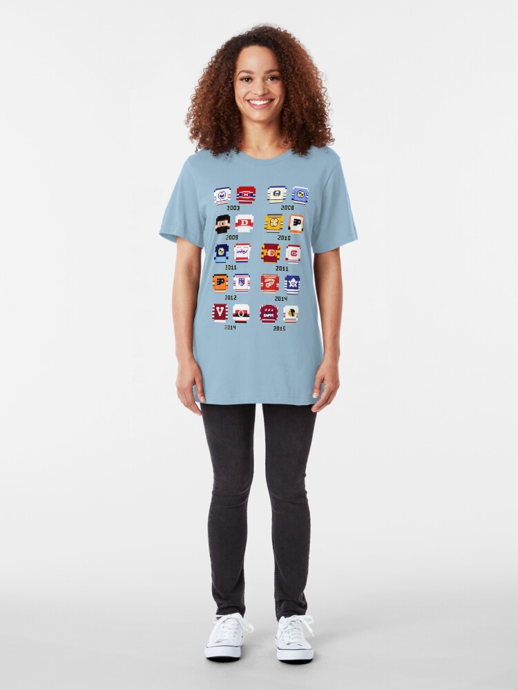 Alternate view of 8-Bit Winter Classic! Slim Fit T-Shirt