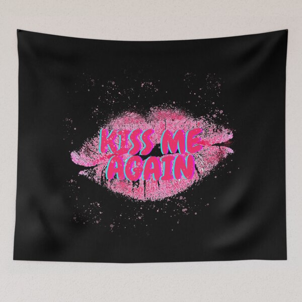 Item preview, KISS ME AGAIN TEXT GRAPHIC DESIGN designed and sold by UJ7777.
