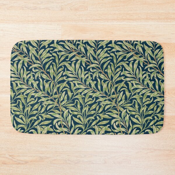 Item preview, Willow Bough by William Morris - seamless-  dark blue brown background Nightgarden designed and sold by UtArt.
