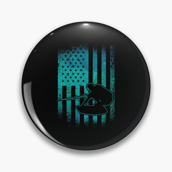 Item preview, Wakeboard American Flag Wakeboarder Wakeboarding designed and sold by tshirtconcepts.