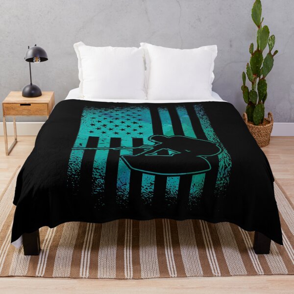 Item preview, Wakeboard American Flag Wakeboarder Wakeboarding designed and sold by tshirtconcepts.