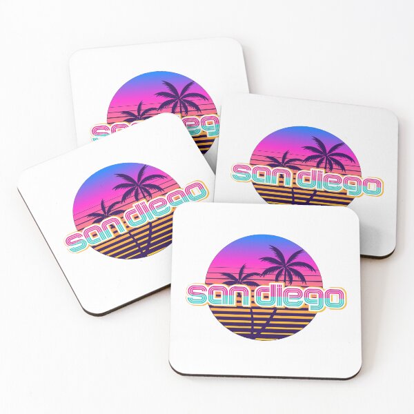 Item preview, San Diego California Baseball Tee Shirt City Palm Trees Pink Gold Mint Men Women Unisex TShirt Top Stickers Pillows Cap Designs designed and sold by aqualiontees.