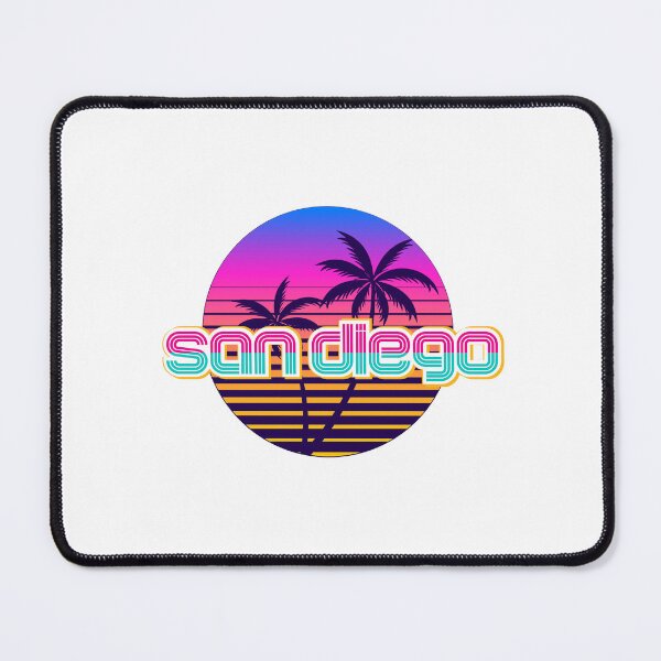 Item preview, San Diego California Baseball Tee Shirt City Palm Trees Pink Gold Mint Men Women Unisex TShirt Top Stickers Pillows Cap Designs designed and sold by aqualiontees.