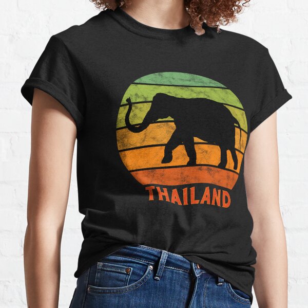 Item preview, Thailand Elephant Silhouette On A Rainbow Of Sunset Colors designed and sold by VintCam.
