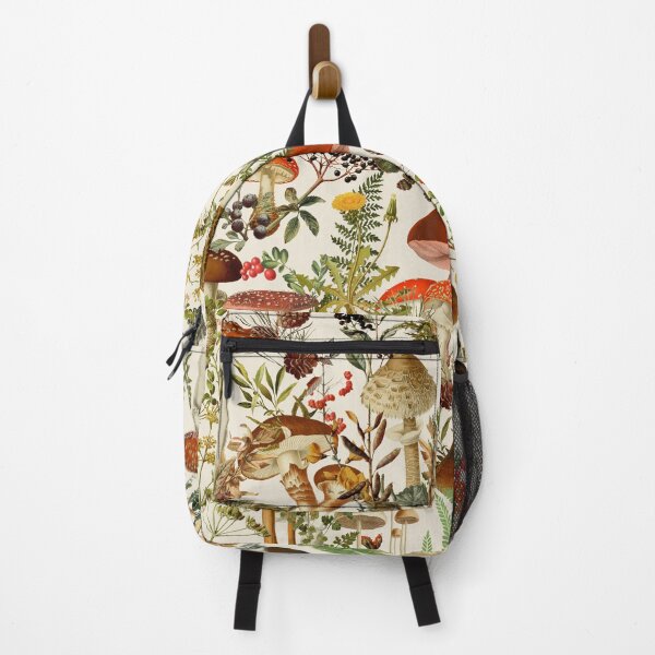 Item preview, Vintage Mushrooms Forest Botanical Garden Pattern - beige Nightgarden designed and sold by UtArt.