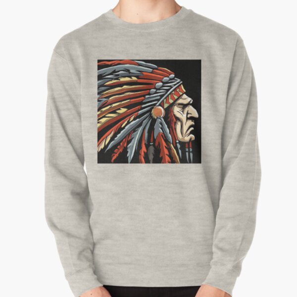 Native American Chief Pullover Sweatshirt