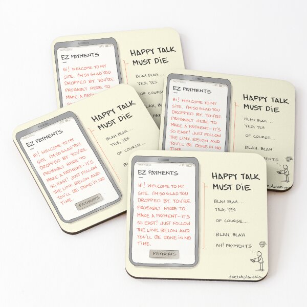Item preview, Happy talk must die designed and sold by Sketchplanations.