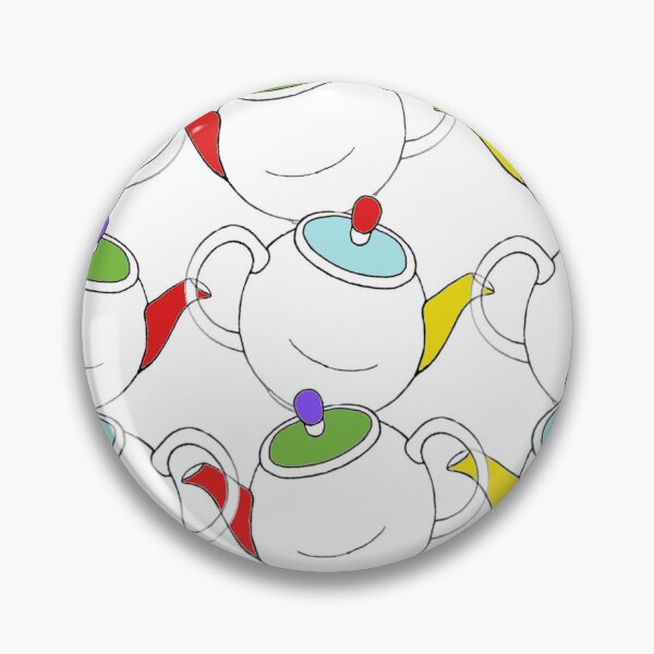 Item preview, colourful tea pots  designed and sold by CrystalWoodZ.