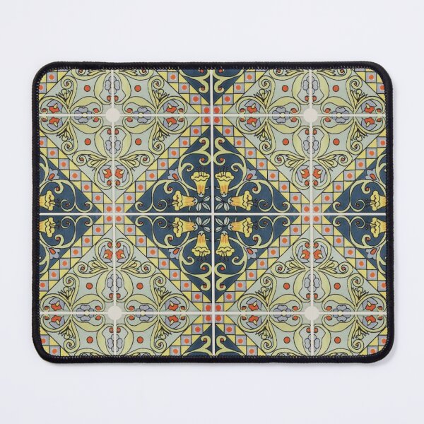 Item preview, decorative floral geometric ceramic pattern designed and sold by ErhanArt.