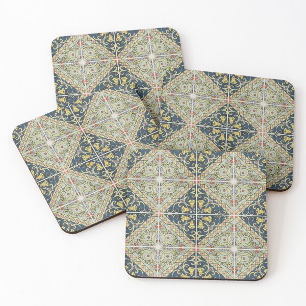 Item preview, decorative floral geometric ceramic pattern designed and sold by ErhanArt.