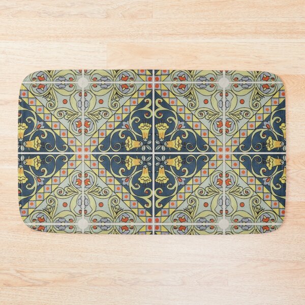 Item preview, decorative floral geometric ceramic pattern designed and sold by ErhanArt.