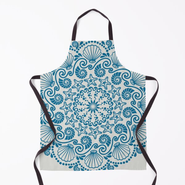 Item preview, Seashells Ocean Blue Mandala designed and sold by S Cube Design.