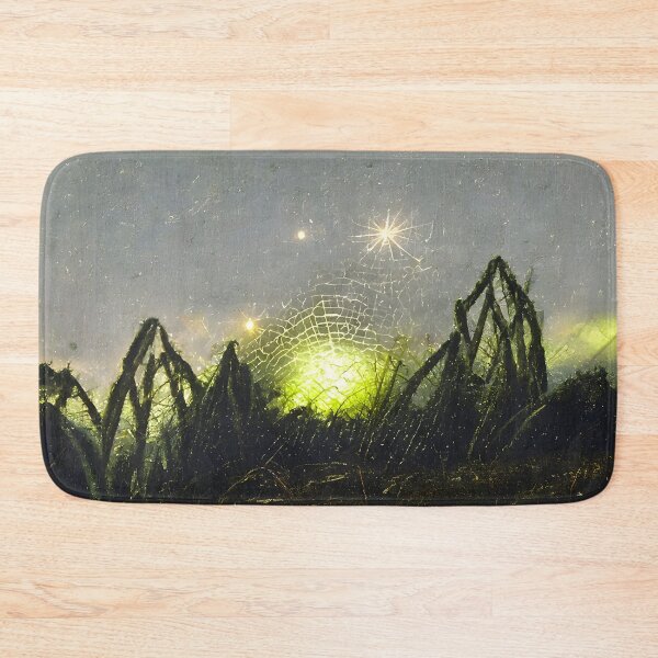 Item preview, Green dew spiderwebs designed and sold by fizzribbit.