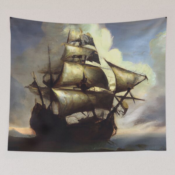 Item preview, Ancient Spanish Galleon designed and sold by AM FineArtPrints.