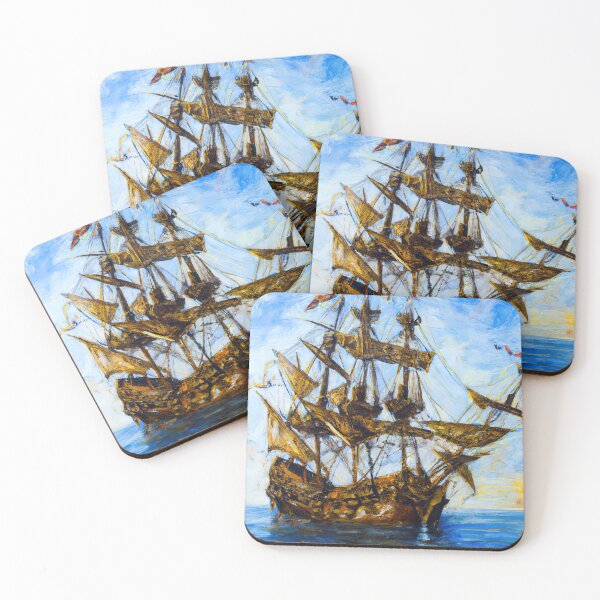 Item preview, Ancient Spanish Galleon designed and sold by AM FineArtPrints.