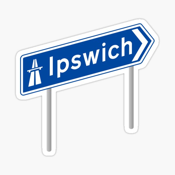 "Ipswich" Sticker for Sale by WordsMaps Redbubble