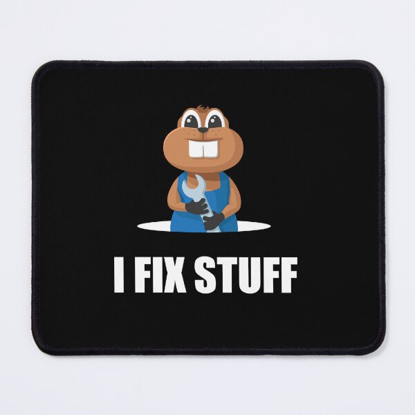 Item preview, I Fix Stuff | Gopher Mechanic | Black designed and sold by Teenker.