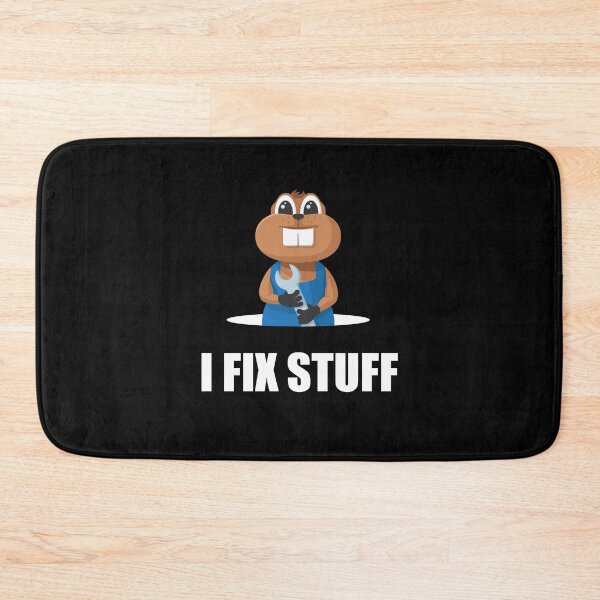 Item preview, I Fix Stuff | Gopher Mechanic | Black designed and sold by Teenker.