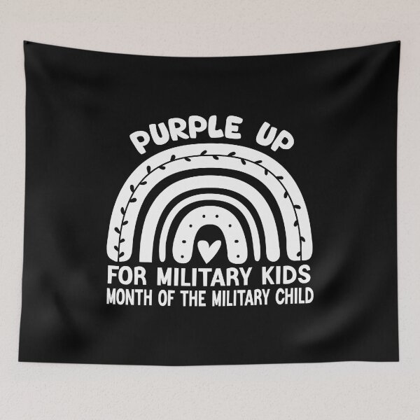 Item preview, Purple Up For Military Kids Month Of The Military Child designed and sold by HaaChris-Artis.