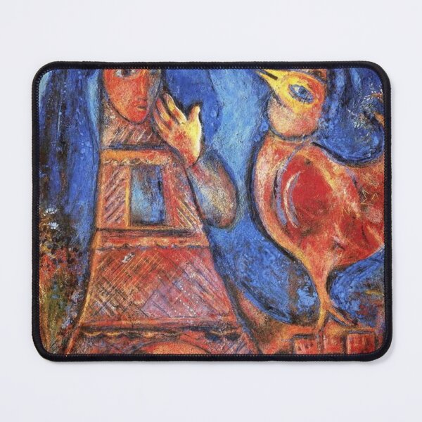 Item preview, Night and the red bird classic artwork by mark chagall  designed and sold by Golido.