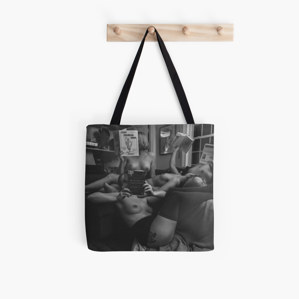 Three Women Nudes Topless Sexy Boudoir Women Nudes Erotic Female Nude Tote Bag By Sexynude