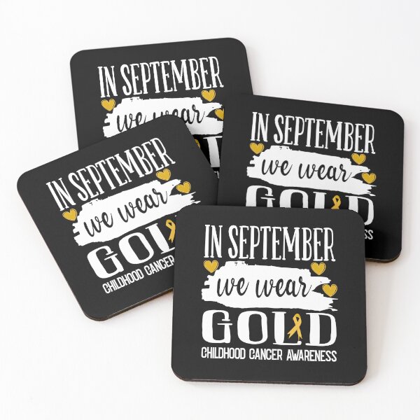 Item preview, In September We Wear Gold Ribbon Childhood Cancer Awareness designed and sold by ghostsanda.