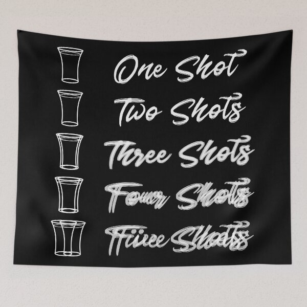 Item preview, Party Shot shot glasses 1-5 shots dark designed and sold by 7T-Designs.