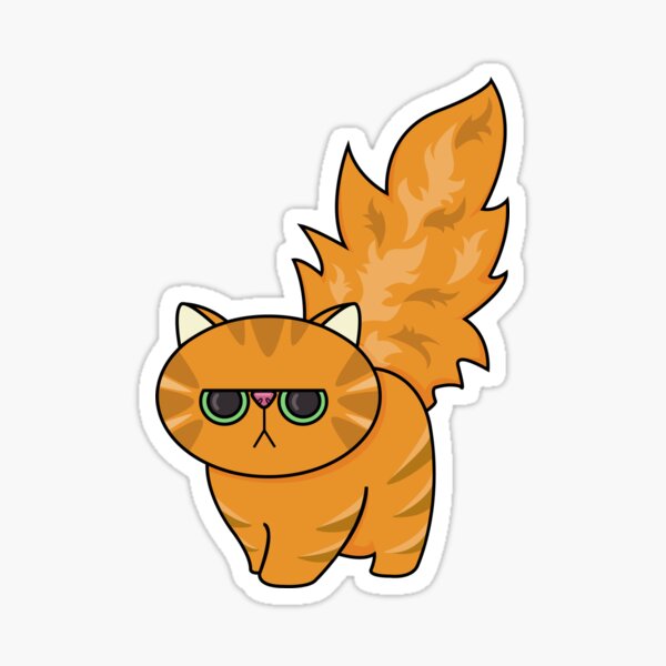 Grumpy Ginger is Not Impressed Sticker