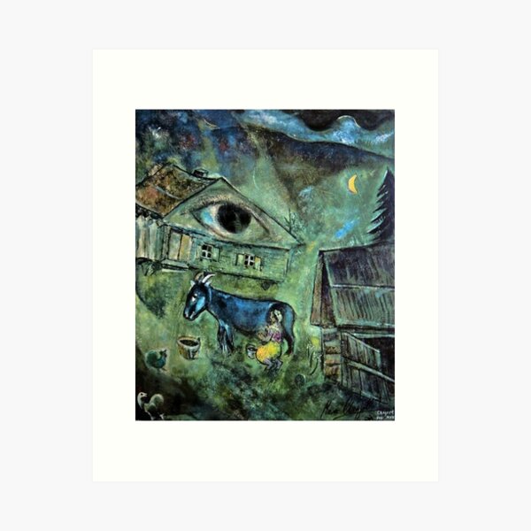 Aperçu de l'œuvre L'œil vert Marc Chagall art classique œuvre d'art célèbre créée et vendue par Golido.