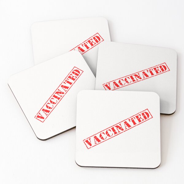 Item preview, Vaccinated retro vintage stamp immune vaccinate English version designed and sold by 7T-Designs.