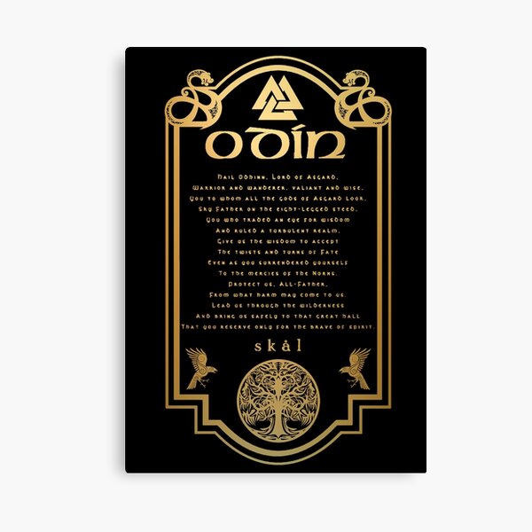 “Prayer To Odin” Canvas Print for Sale by FantasySkyArt | Redbubble