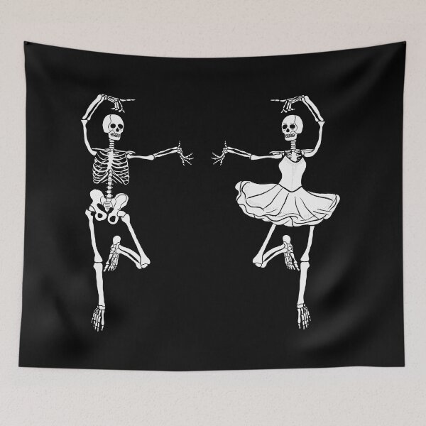 Item preview, Dancing skeleton couple designed and sold by Mermaidssparkle.